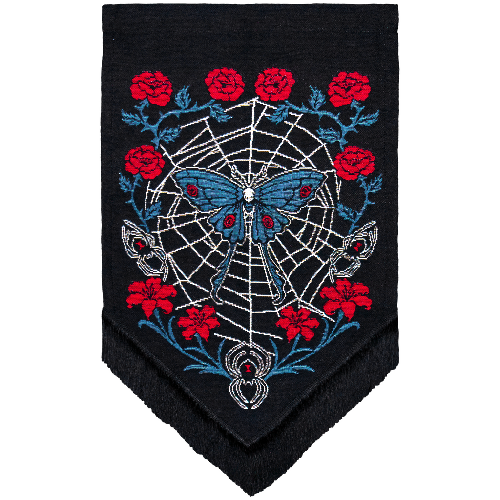 Entangled - Moth Spider Web Wall Hanging