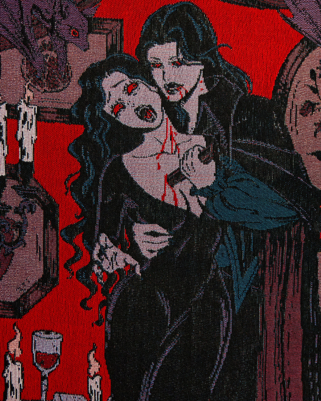 Love Bite - Vampire Romance Woven Blanket