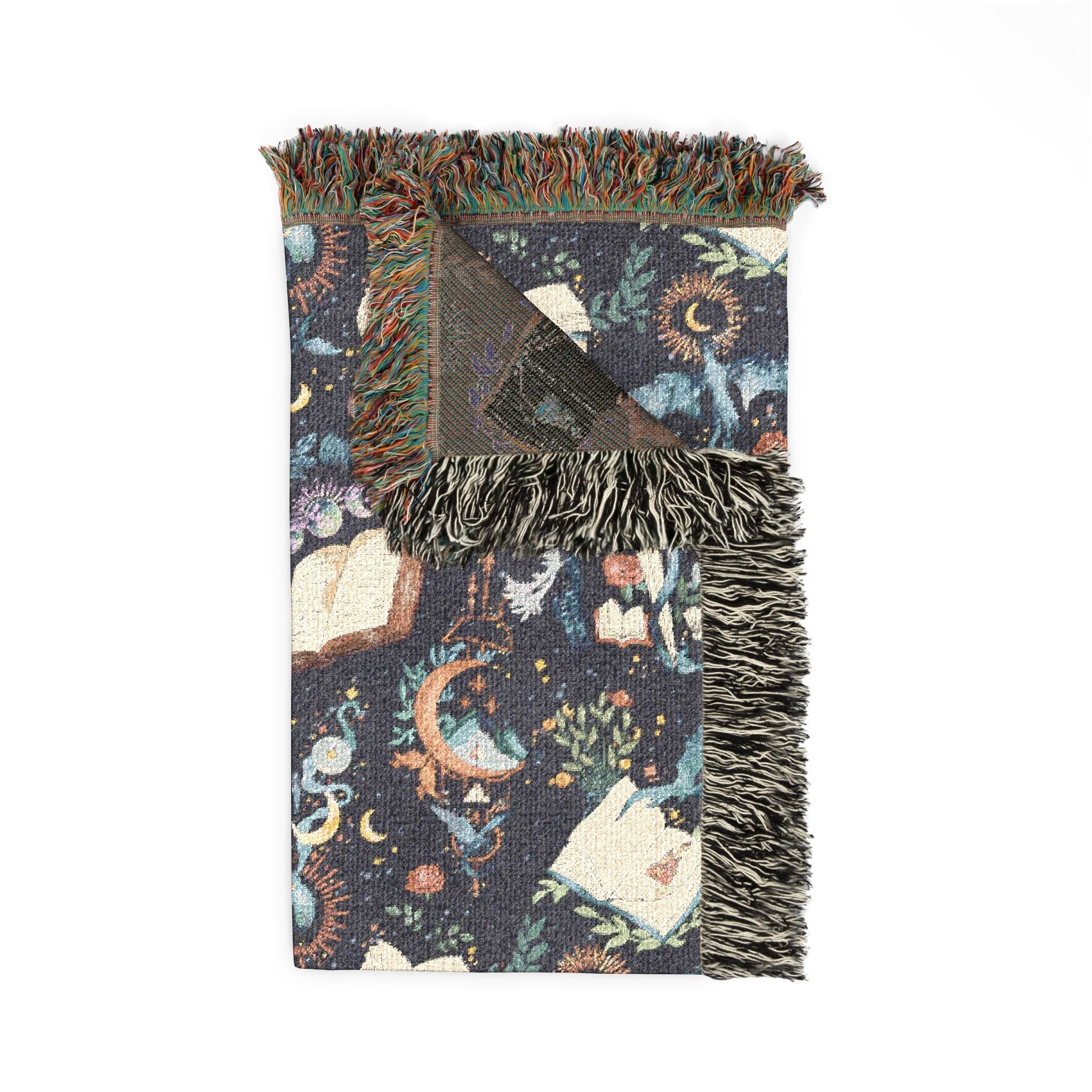 Book Dragon Woven Blanket
