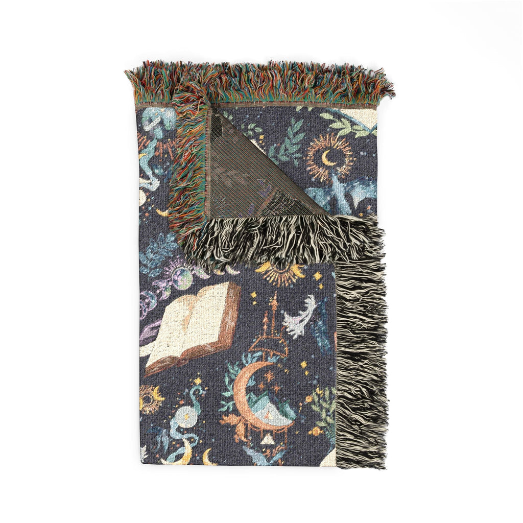 Book Dragon Woven Blanket