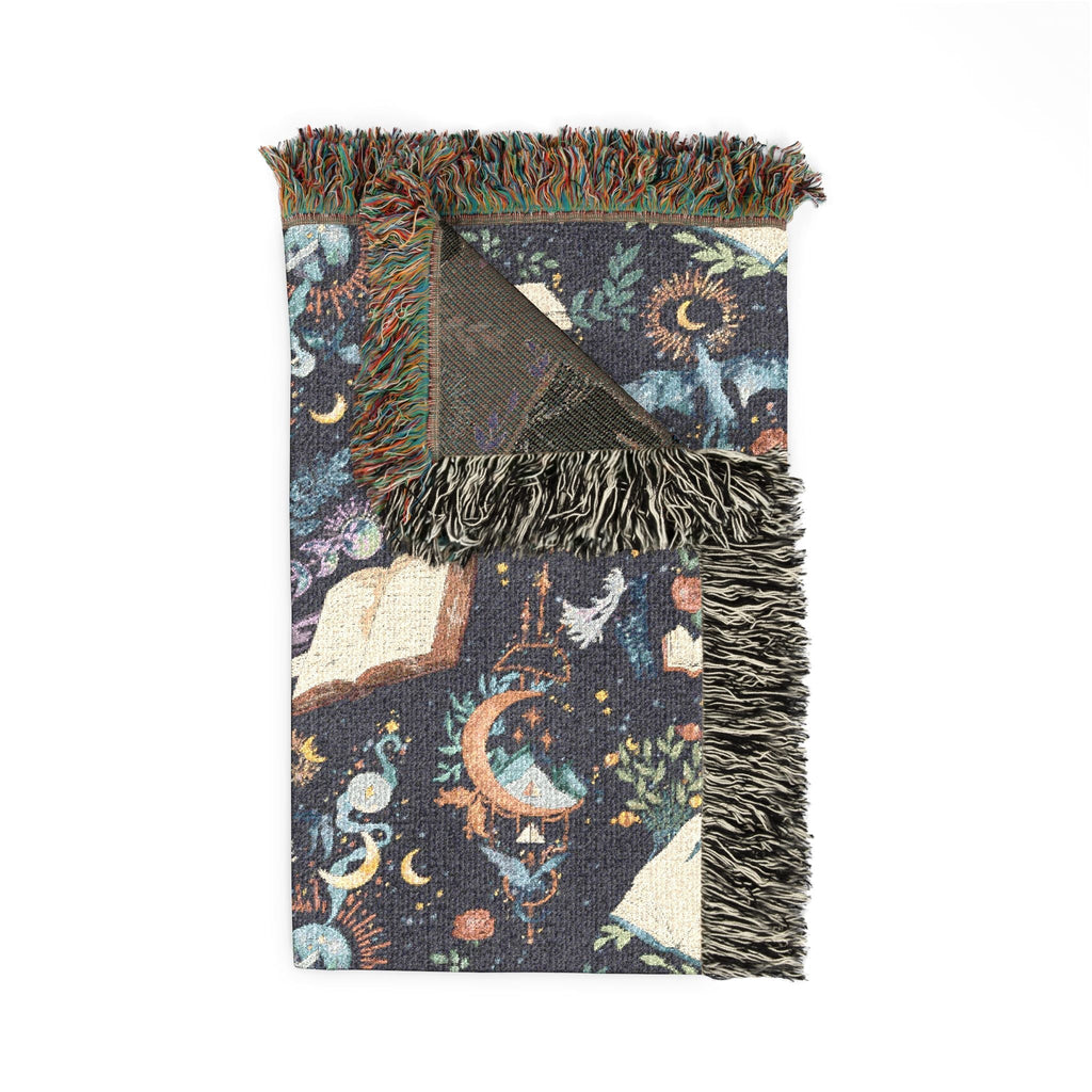 Book Dragon Woven Blanket