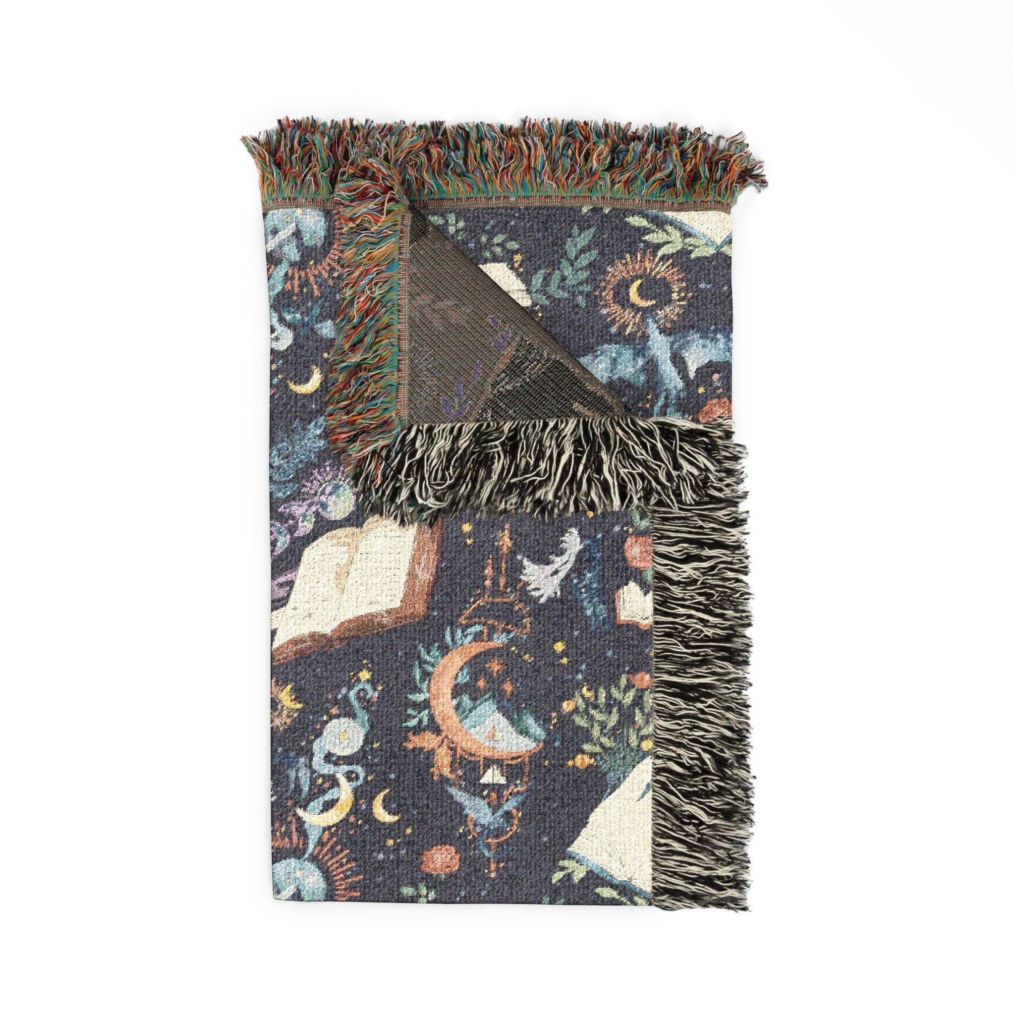 Book Dragon Woven Blanket