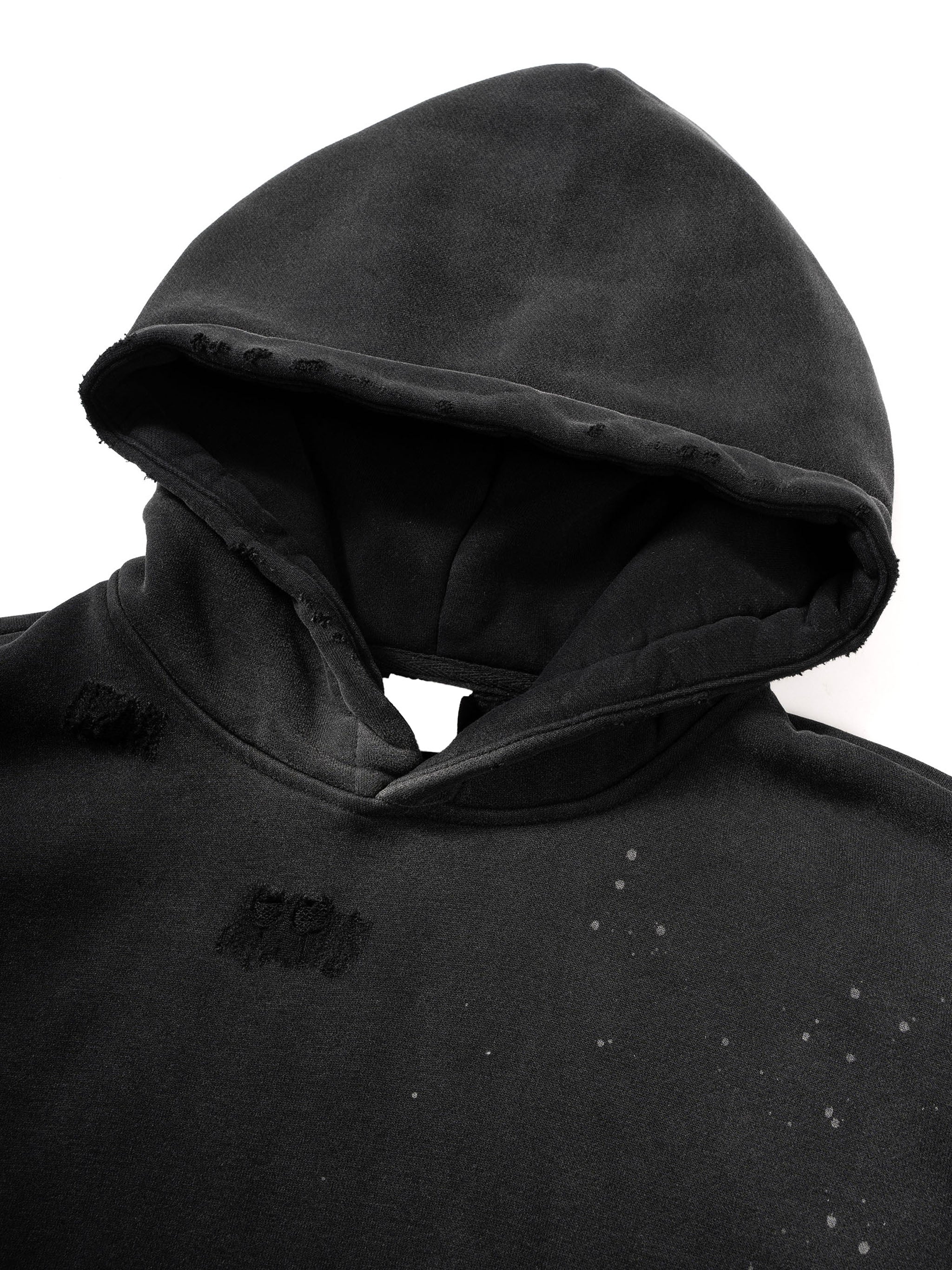 Feminine Vintage Frayed Premium Metal Hoodie