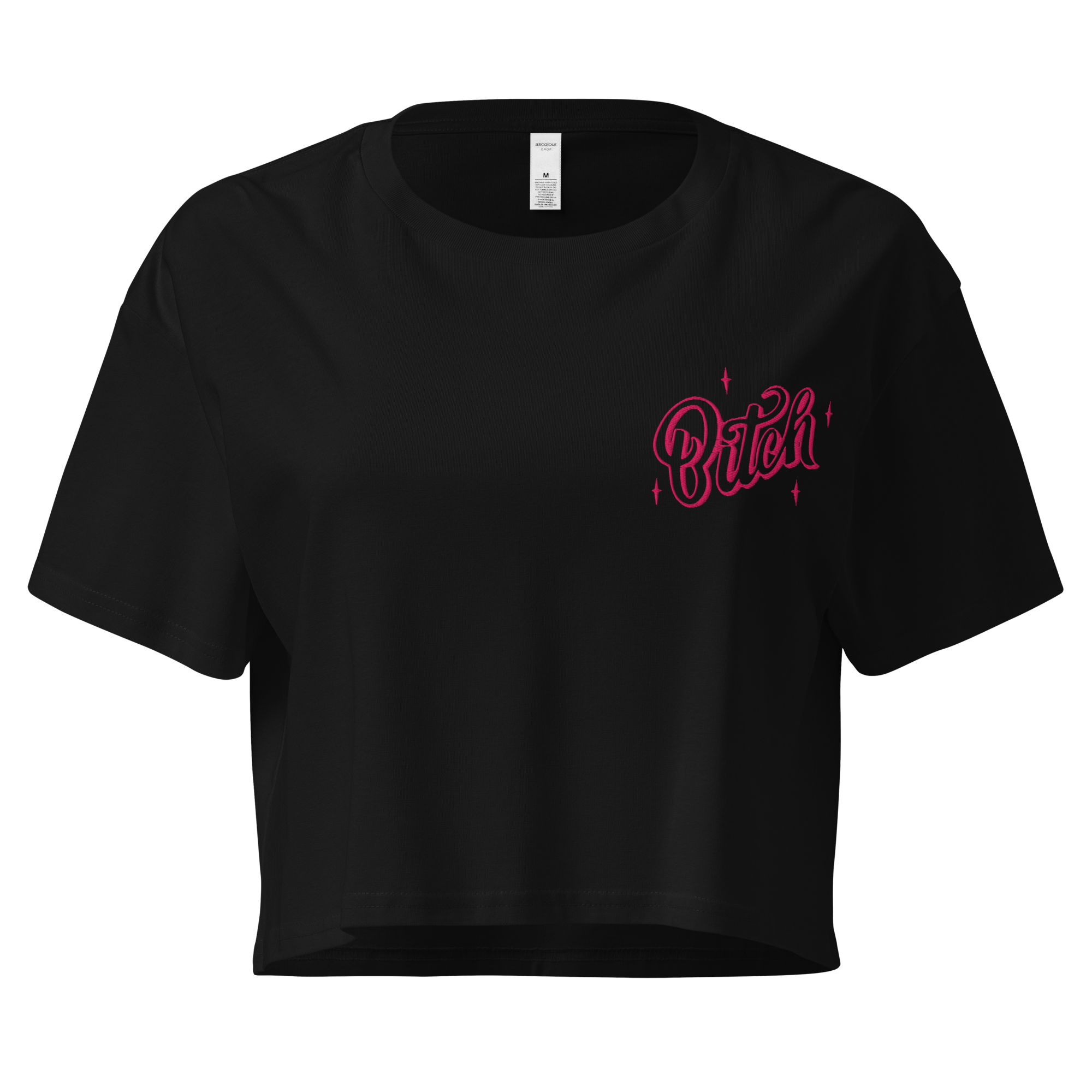 Magical Bitch Embroidered Crop Top