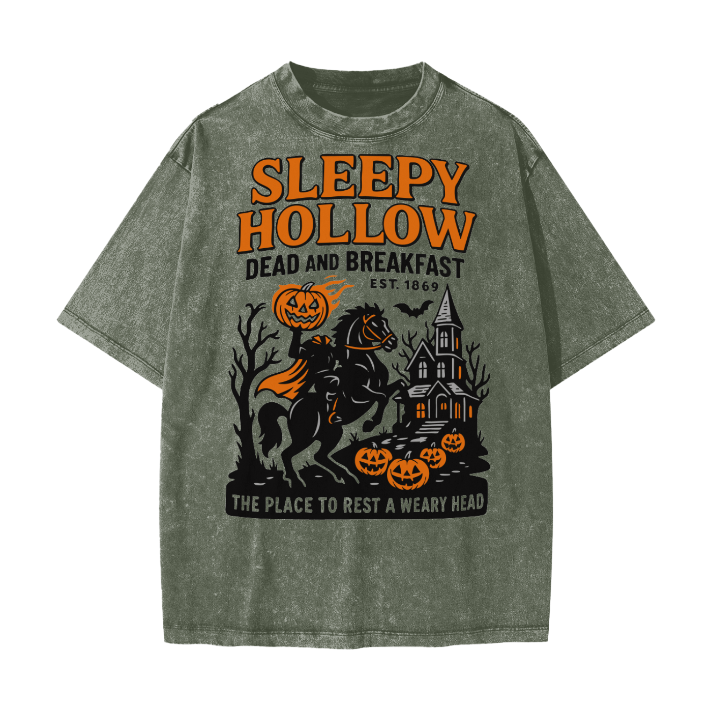 Sleepy Hollow Bed & Breakfast Acid Wash T-Shirt