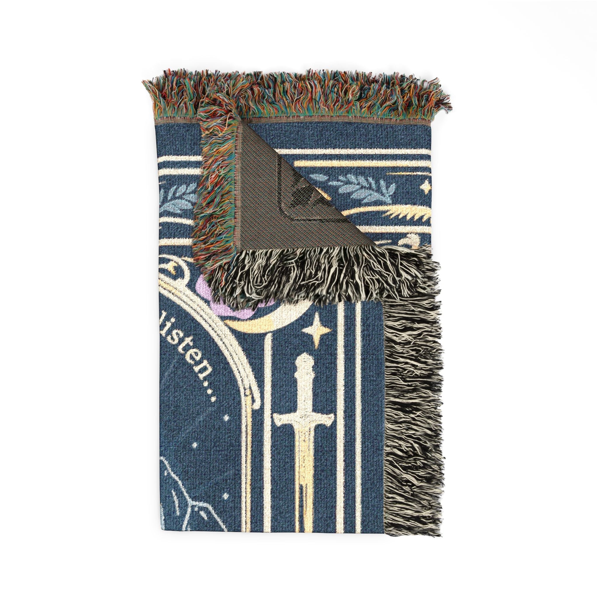 To The Stars Who Listen Woven Blanket