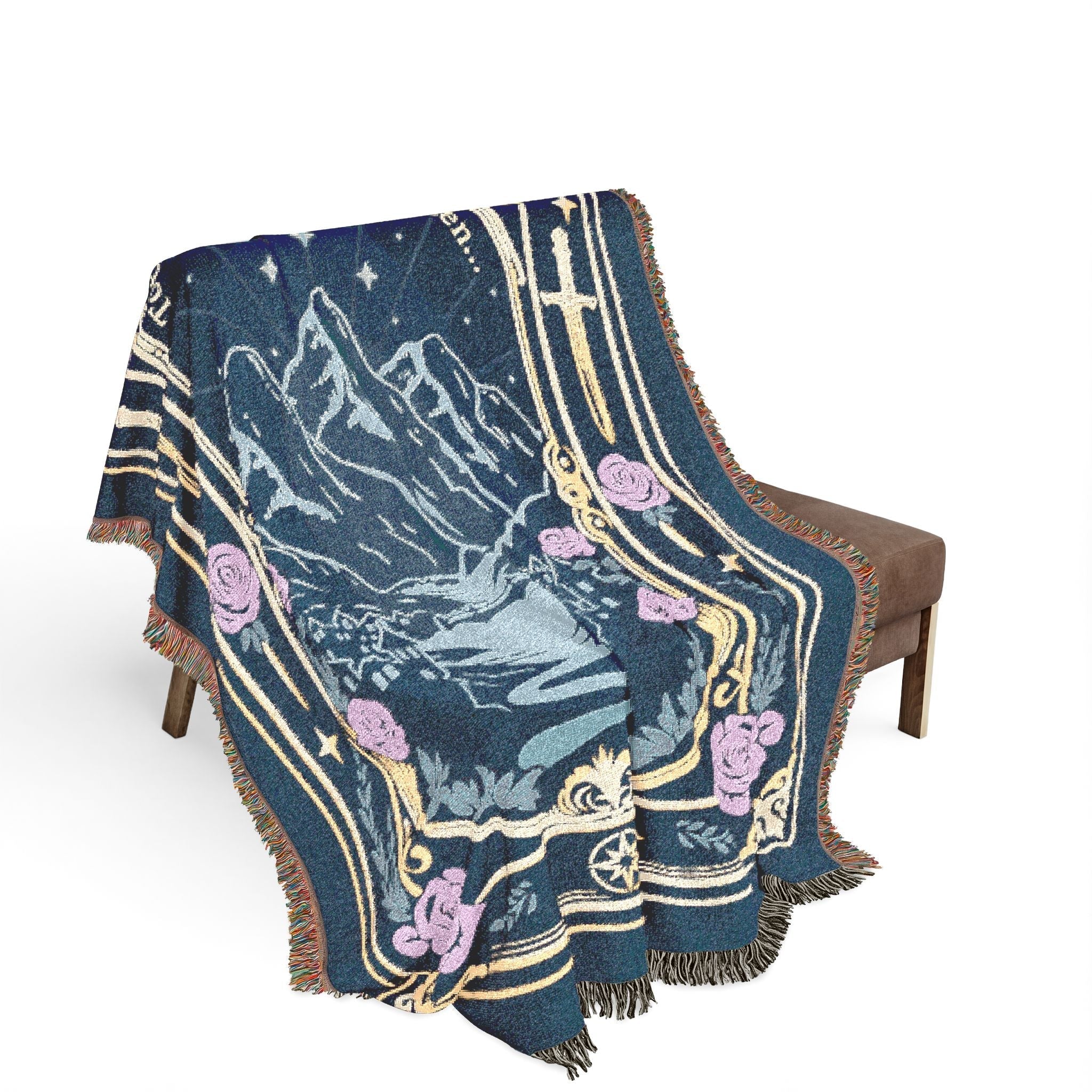 To The Stars Who Listen Woven Blanket
